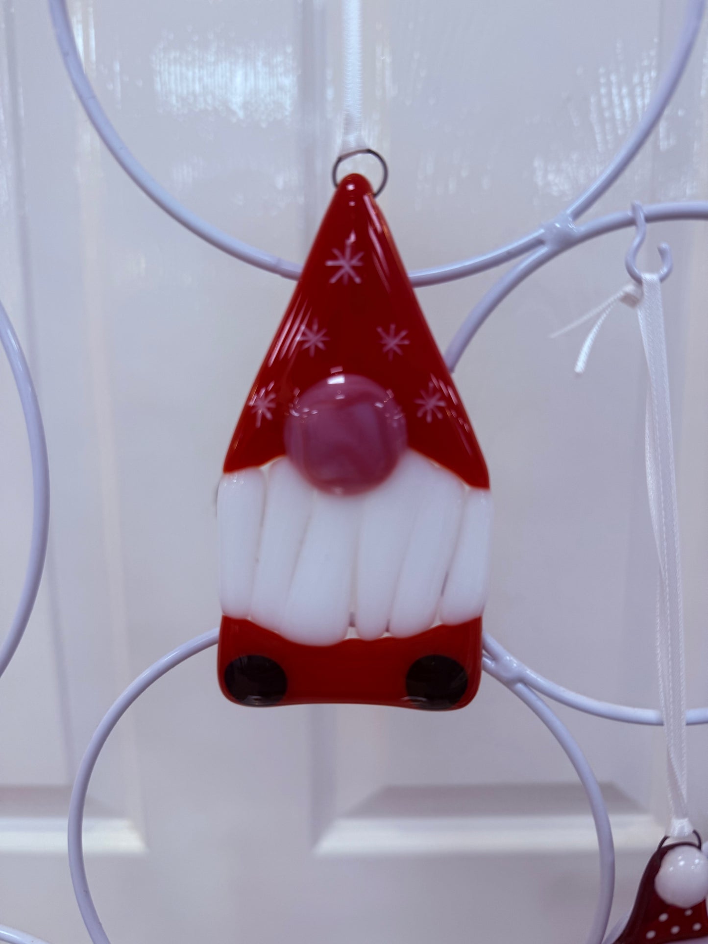Gonk Fused Glass Christmas decoration