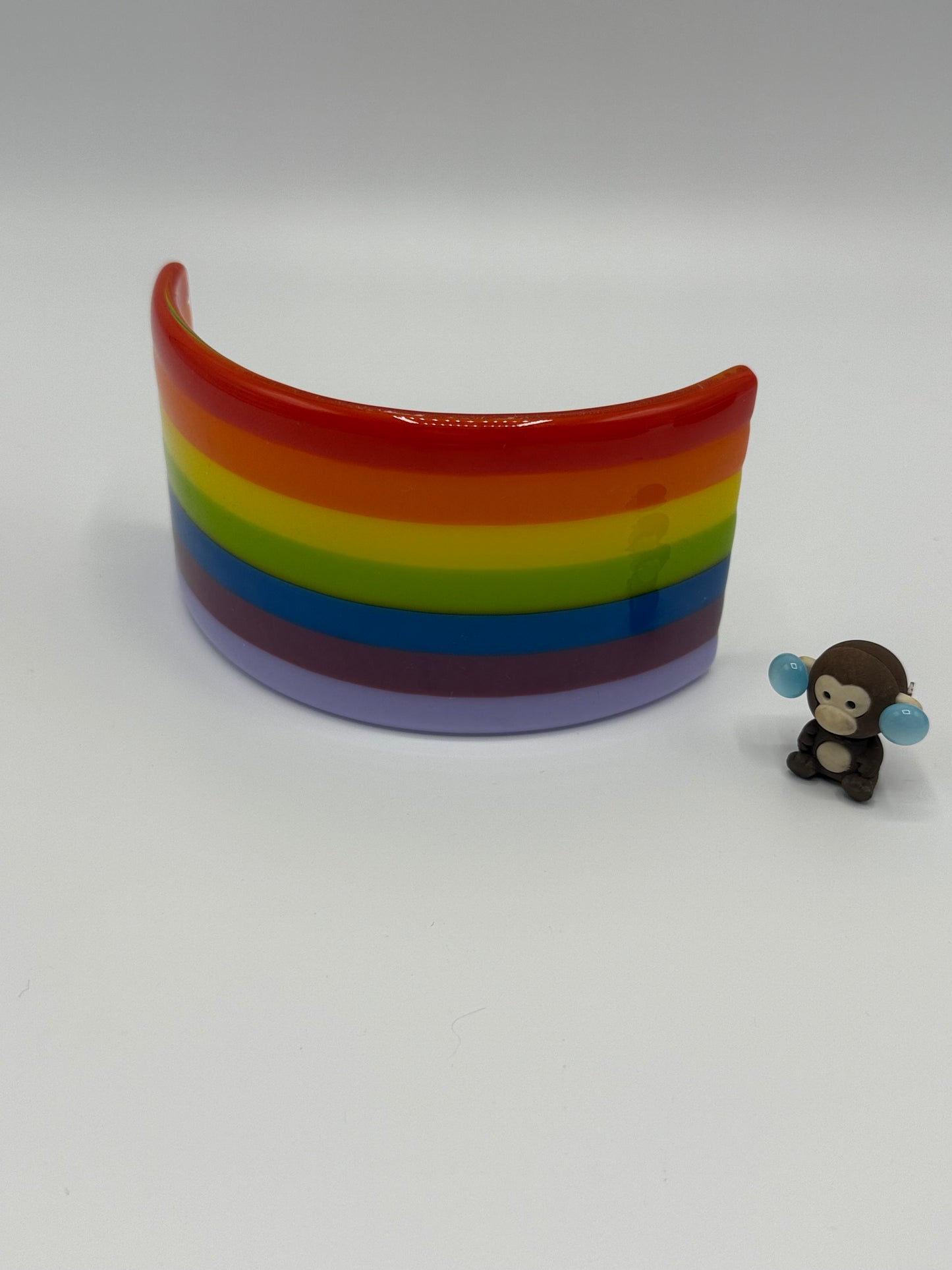 Rainbow Curve Solid Colours of the rainbow Fused Glass