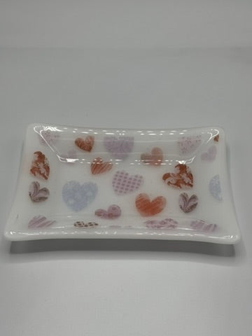 Heart Soap Dish Fused Glass