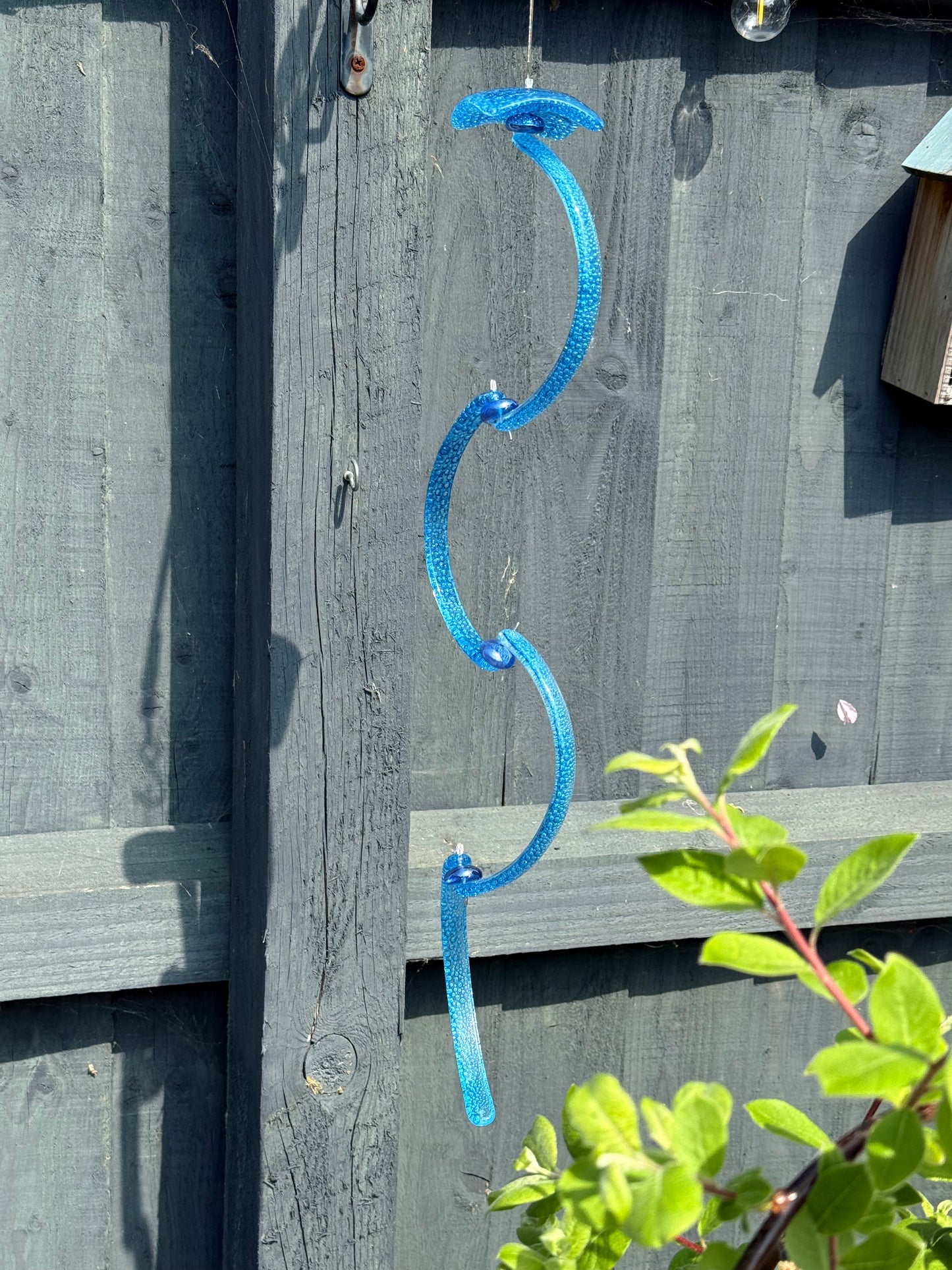 Handmade Glass Bubble Wind Spinner – Fused Glass Hanging Decoration