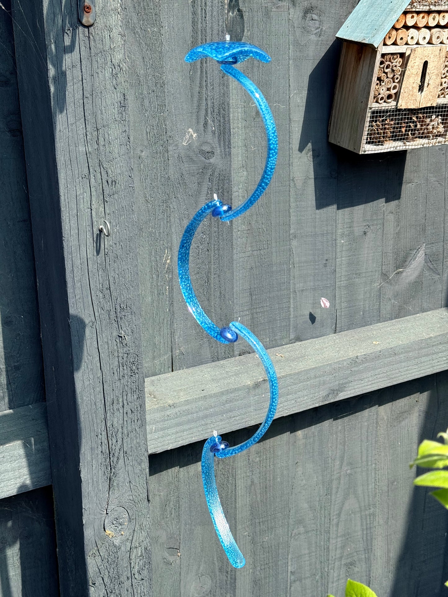 Handmade Glass Bubble Wind Spinner – Fused Glass Hanging Decoration