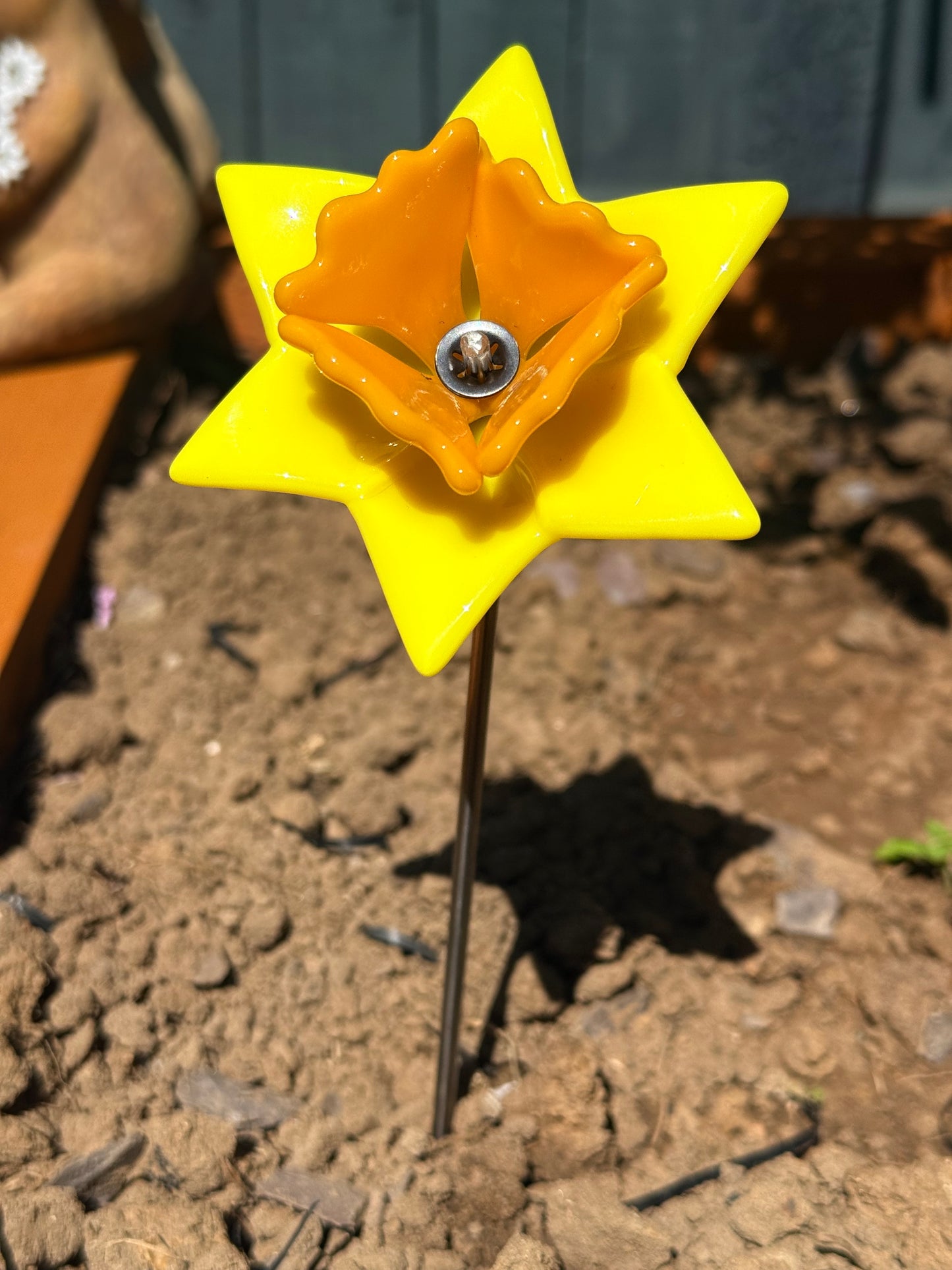 Fused Glass Daffodil Suncatcher