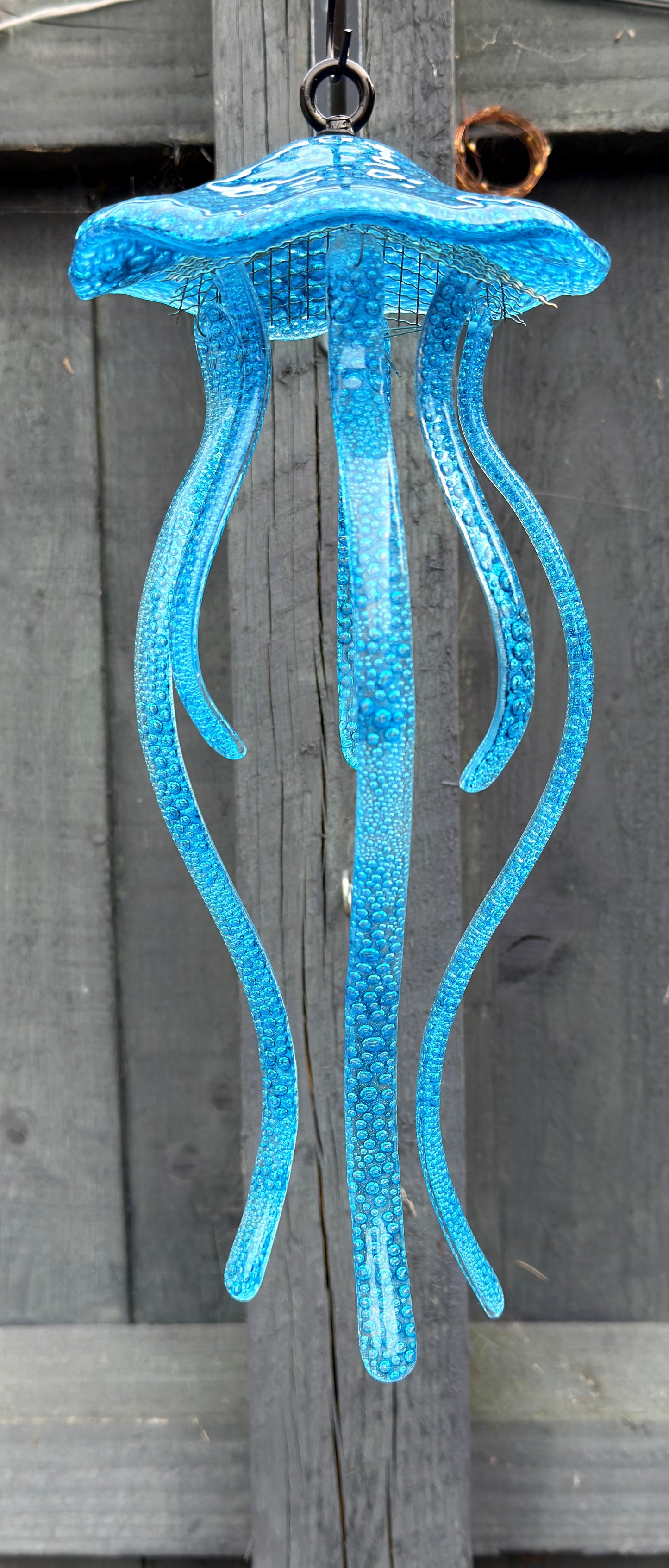 Glass Bubble Jellyfish Hanging Decoration